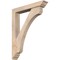 Ekena Millwork Legacy Traditional Smooth Bracket w/ Offset Brace, Douglas Fir, 5 1/2"W x 32"D x 40"H BKT0604X32X40LEC01SDF - alternate 1